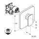 Bateria prysznicowa Kludi E2 chrom (496550575) 1