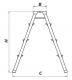 Drabex Drabina wolnostojąca dwustronna aluminiowa 4 stopniowa (DR8003) 5