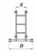 Drabex Drabina aluminiowa uniwersalna 476cm 4x4 szczeble - 6003 10