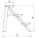 Drabex Drabina wolnostojąca jednostronna aluminiowa 3 stopniowa (DR8022) 3