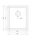 Zlewozmywak Deante Komora podblatowa 1-komorowa Corda 460x380x190mm - ZQA G10B 2