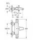 Bateria wannowa Grohe Grohtherm 800 ścienne chrom (34567000) 2