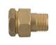Invena Śrubunek mosiężny prosty ORING prosty 1/2" - ZM-17-015 1