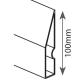 Modeco Łata tynkarska HOME trapezowa anodowa 100cm - MN-71-310 1