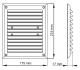 Maxpol Kratka wentylacyjna z siatką 175x215mm brązowa - 012 1
