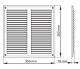 Maxpol Kratka wentylacyjna 350x350mm biała - 005 1