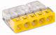 Wago Złączka Compact 5-przewodowa transparentna / żółta (2273-205) 1