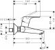 Bateria umywalkowa Hansgrohe Focus ścienna chrom (31923000) 2