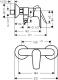 Bateria prysznicowa Hansgrohe Talis E chrom (71760000) 1