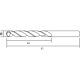 Wiertło Graphite do metalu tytanowe walcowe 4,2mm  (57H126) 1