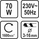 Yato Ostrzałka elektryczna do wierteł 3-16mm 70W 2 głowice (73470) 6