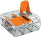 Wago Złączka uniwersalna 3x4mm2 przezroczysto pomarańczowa z dźwigniami (221-413) 1