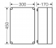 Hensel Obudowa bez przetłoczeń 300x450x170mm pokrywa przeźroczysta - K0300 2