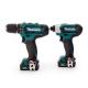 Zestaw elektronarzędzi Makita Zestaw akumulatorowy 10.8V DF331D i TD110D (CLX201X) 2