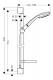 Zestaw prysznicowy Hansgrohe Croma 100 przesuwny chrom (27774000) 5