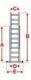 Aloss Drabina aluminiowa uniwersalna 2 x 11 stopni 5,13m (7511) 2