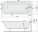 Wanna Sanplast Wanna prostokątna 70 x 160cm ze stelażem (08.410-180-0360-01) 3