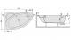 Wanna Sanplast Eko Plus narożna asymetryczna lewa 140 x 90cm (610-131-0340-01-000) 4