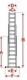 Aloss Drabina aluminiowa uniwersalna 3 x 11 stopni 7,11m (7611) 1