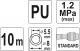 Yato Wąż pneumatyczny spiralny 5,5mm 10m (YT-24202) 2