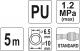 Yato Wąż pneumatyczny spiralny 6,5mm 5m (YT-24204) 2