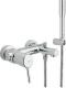 Bateria wannowa Grohe Concetto ścienne chrom (32212001) 1