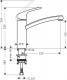 Bateria kuchenna Hansgrohe Focus M41 stojąca stal szlachetna (31806800) 3