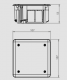 Elektro-Plast Puszka instalacyjna podtynkowa Install-Box 95 x 95 x 50mm (0261-01) 2