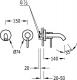 Bateria umywalkowa Tres Study exclusive podtynkowa czarny (26220080TNE) 1