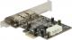 Kontroler Delock PCIe x1 - 2x FireWire 800 + 1x FireWire 400 (89153) 1