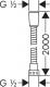 Wąż prysznicowy Hansgrohe Metaflex chrom 200cm (28264000) 2