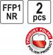 Yato Półmaski filtrujące FFP1/K 2szt. (YT-74852) 3