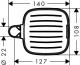 Hansgrohe Mydelniczka do drążka prysznicowego chrom (26519000) 2