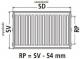 Kermi Grzejnik Therm X2 Profil-V 12 900 x 600mm (FTV120900601R1K) 2