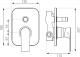 Bateria prysznicowa Ferro Algeo Square chrom (BAQ7P) 1