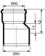Magnaplast Redukcja kanalizacji wewnętrznej HTR 110/50mm (11330) 1