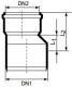 Magnaplast Redukcja kanalizacji wewnętrznej HTR 40/32mm biała (420410) 1