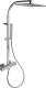 Zestaw prysznicowy Tres Cuadro z deszczownicą z baterią termostatyczną chrom (107395) 1