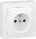 Legrand OTEO Gniazdo pojedyncze z/u 16A z przesłonami białe (086027) 1