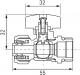 Ferro Zawór kulowy wodny 1/2" z motylkiem niebieski (KPEX16-BH) 1