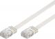 Goobay Kabel krosowy płaski patchcord U/UTP kat. 5e biały 3m (93360) 1