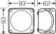 Hensel Puszka odgałęźna 93 x 93 x 62mm bez zacisków IP66 szara DK 0200 GZ (62000147) 2