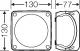 Hensel Puszka n/t odgałęźna 130 x 130 x 77mm IP66/67 czarna KF 0600 B (62000052) 1