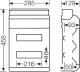 Hensel Rozdzielnica modułowa 2 x 12 natynkowa IP65 KV 8224 (6100627) 1