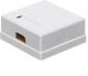 NetRack gniazdo kompletne natynkowe 2xRJ45 8p8c - (106-21) 1