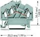 Wago Złączka szynowa 3-przewodowa 2,5mm2 szara (280-641) 2