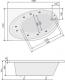 Wanna Poolspa Orbita narożne asymetryczna prawa 150 x 100cm (PWAO510ZN000000) 2