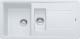 Zlewozmywak Franke Zlewozmywak 1,5-komorowy z ociekaczem Basic BFG 651 biały (114.0365.349) 1