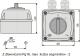 Elektromet Łącznik krzywkowy 0-1 3P 25A IP44 Łuk E25-13 w obudowie (952511) 2