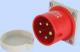 Elektromet Wtyczka tablicowa prosta czerwona 32A 400V IP44 (922035) 1